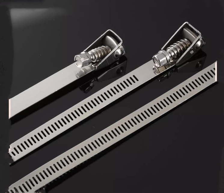 Self-locking Stainless Steel Cable Ties for Heavy Duty Applications 4.6*300mm SS304/316 Fscat