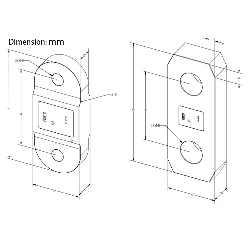 High Precision Load Cell Tensile Meter Wireless Dynamometer 1T 3T 5T 10T