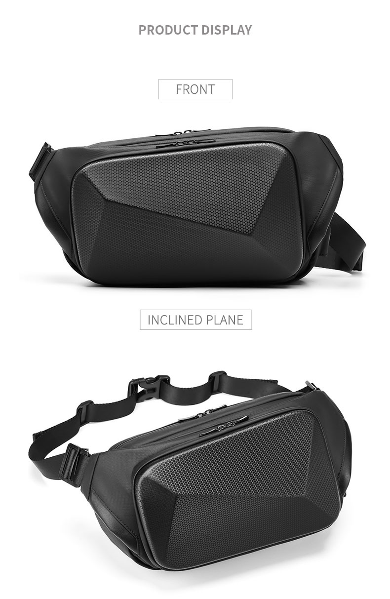 MingLu Polyester Men'S Anti Theft Sling Bag Daily Used Eco Friendly