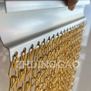 China Lobby Partition Aluminum Chain Curtain Colors Treatment wholesale