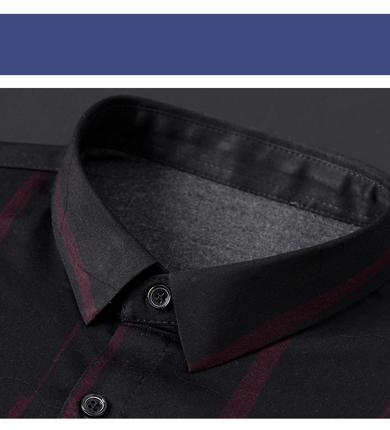 DRESS SHIRTS Custom Formal Shirt For Men Polyester Cotton Long-Sleeved Slim Casual Shirt