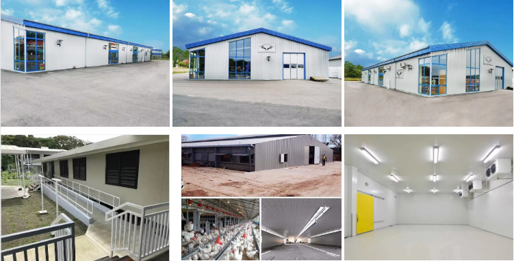 Aesthetic Structural Steel Frame Prefab Metal Warehouse Building Construction