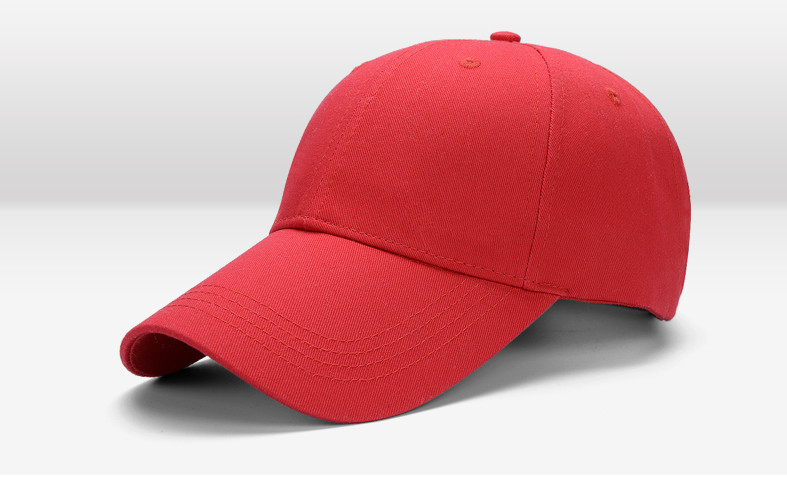 sport cap kids hat Sample Free Hat Custom Blank Baseball Caps 100%cotton Red&Gray 56-59 wholesale for China factory