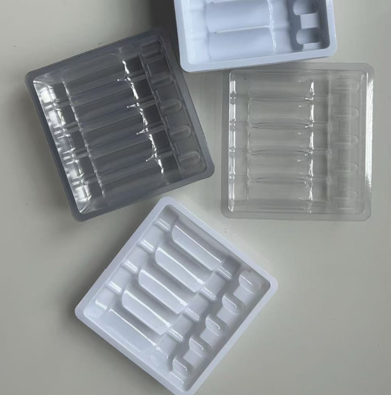 Customized Drug Ampoule Tray 1ml 2ml 5ml 10m Water Injection PET Ampoule Tray Wholesale Customization