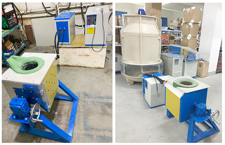 Steel 45kw 20kg Medium Frequency Induction Melting Furnace Heater