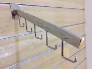 China Metal slatwall faceout display hook with 5 hooks-h00003 wholesale
