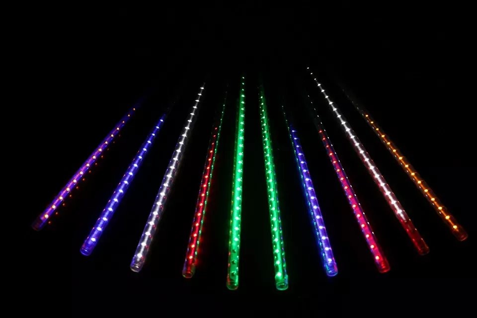 outdoor led christmas meteor shower rain light