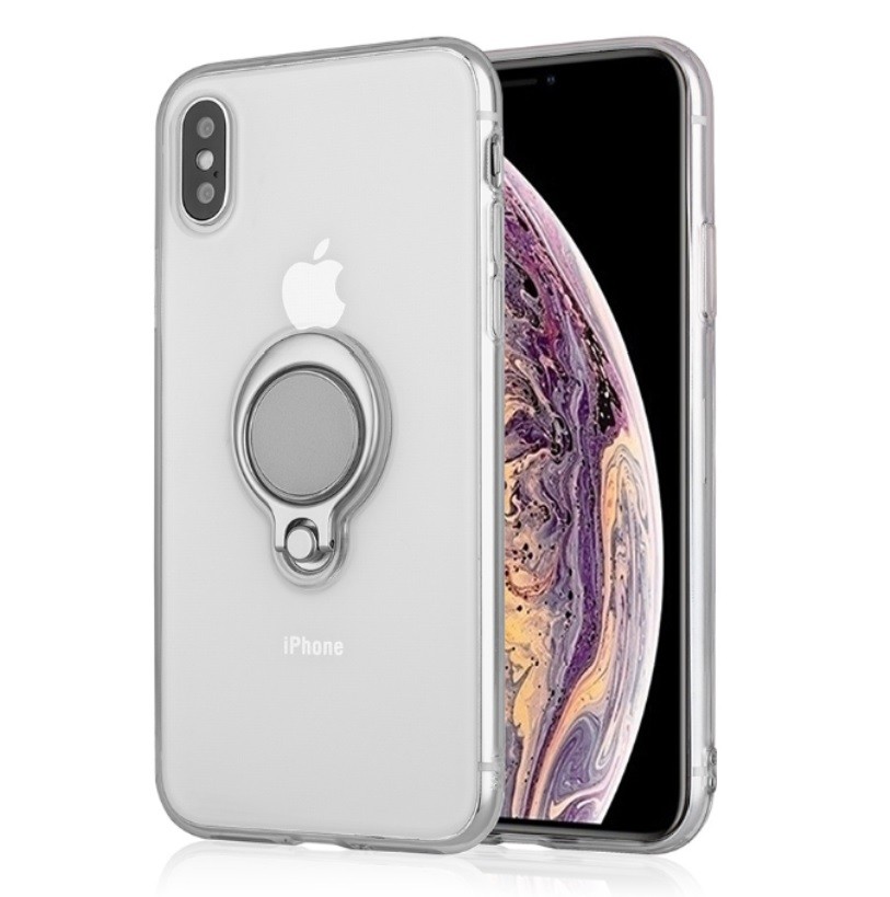 Color Clear Ring Magnetic Car Mount Holder Soft TPU Case Back Cover For IphoneXS MAX IphoneXR Iphhone8 Plus Iphone7