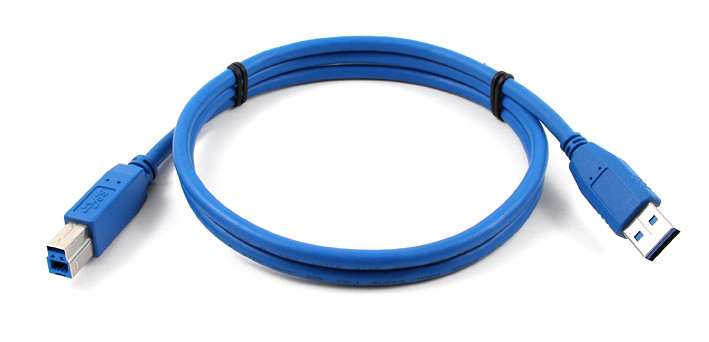 Blue USB3.0 A-type to USB3.0 B-type for print machine cable, 1.5m 2m 3m
