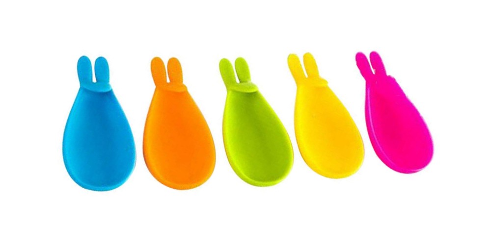 Beautiful Rabbit Tea Bag Holder Cute Silicone Cup Hanging Tool Gift Coffee Tea Spoon Holder