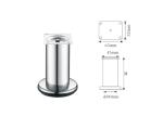 80mm Tube Metal Desk Legs , Replacement Furniture Legs Strong Hardness
