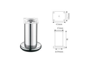 China 80mm Tube Metal Desk Legs , Replacement Furniture Legs Strong Hardness wholesale