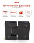 180 Degree Stainless Steel Glass Hinge 135 for Bathroom Interior Glass Shower