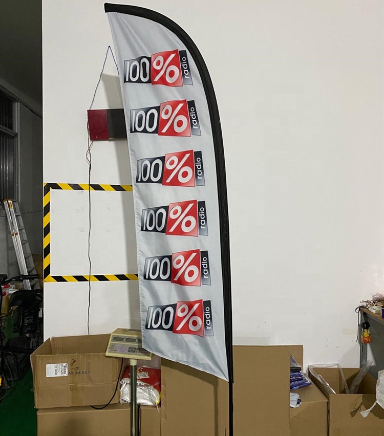 Exhibition Event Teardrop Feather Banner Dye sublimation printing