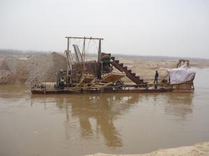 China Lake Reclamation Bucket Chain Dredger Sand - Excavating 1-25m Depth wholesale