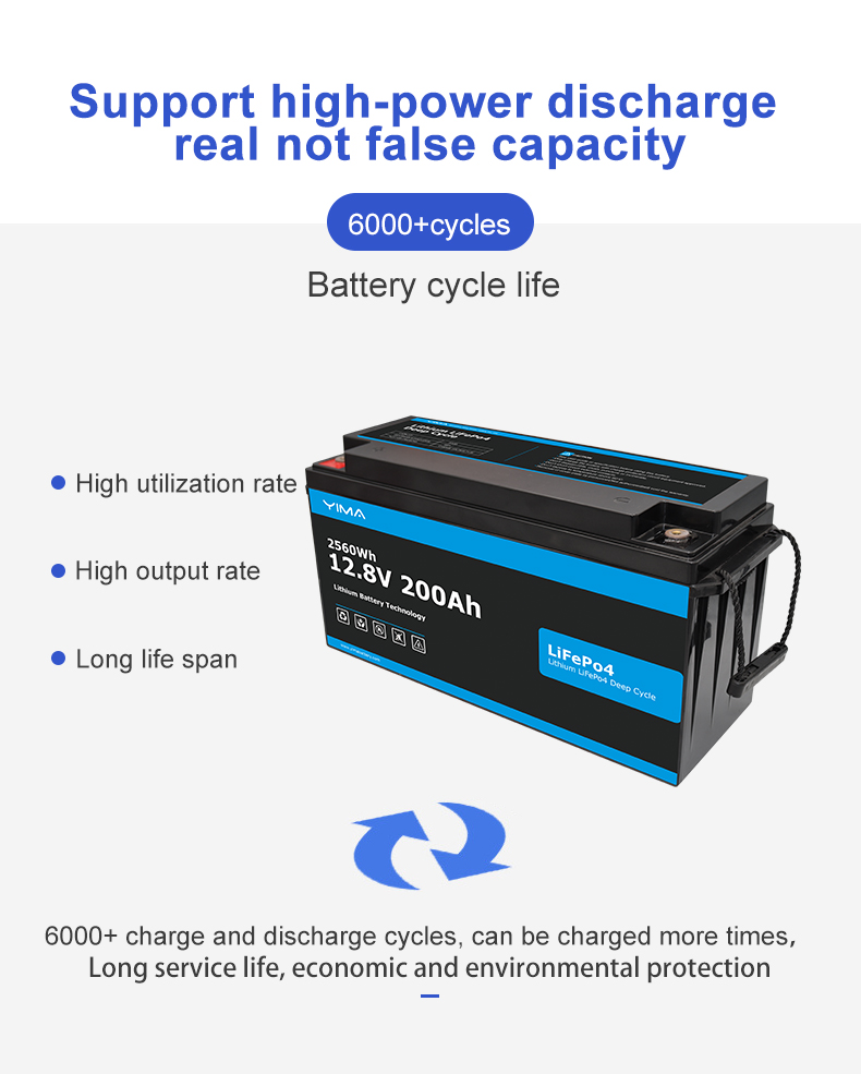 BMS 12.8V 200ah 280ah Golf Car Lithium Battery For Golf Trolley 2560Wh