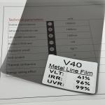 2HD VLT40% Car Solar Window Film V40 Black UV Blocking Window Metalized Film