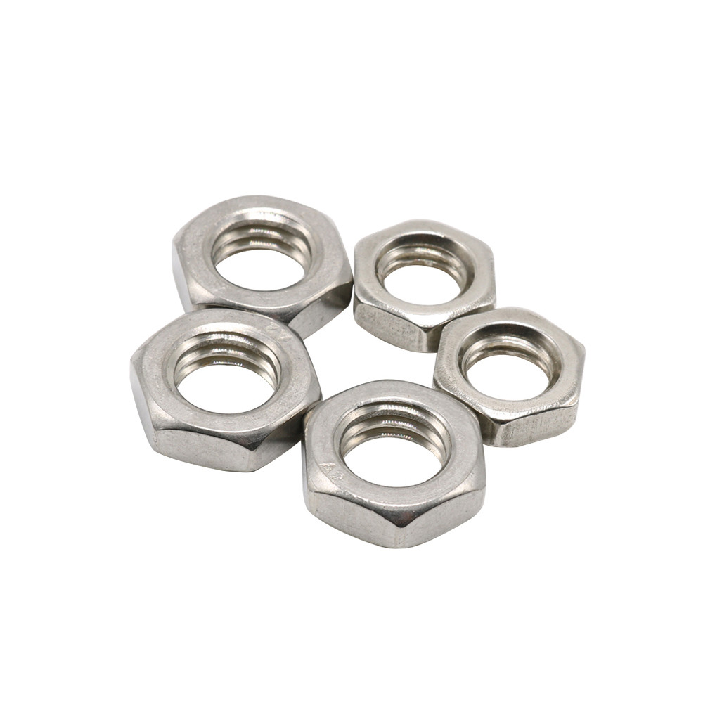 Stainless Steel 304 Customized Thin Nut Insert Din439 Chamfered Hex Thin Nuts