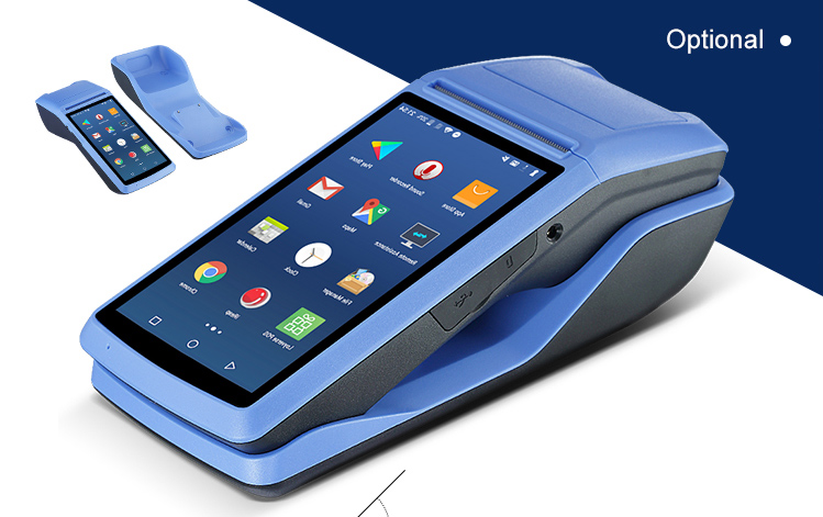 Barway Android System Scanner Touch Screen Handheld Pos Terminal Machine with Printer