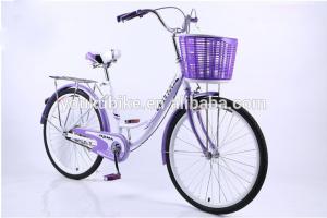 China Steel Single Speed Adult 24 Inch City Bike wholesale