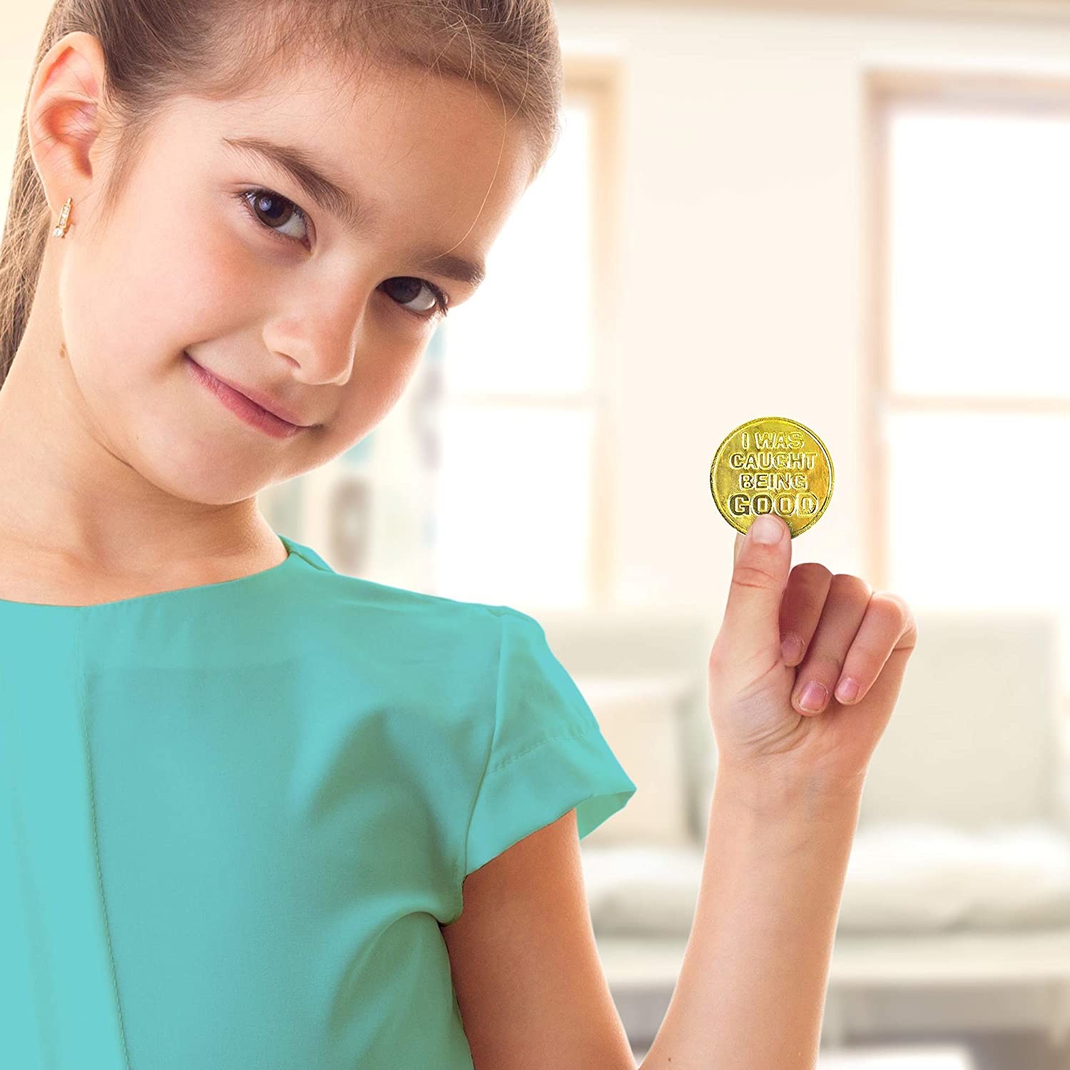 ArtCreativity Colorful Coin Collection Plastic Token for Ideal School Reward and Prize from Mom to Kids Ages
