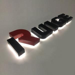 China 304 Stainless Steel Metal 3D Backlit House Hotel Door Number Sign Illuminated Signage wholesale