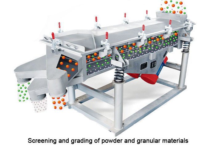 Stainless Steel Linear Vibrating Sieve Tea Grain Salt Vibrating Screen