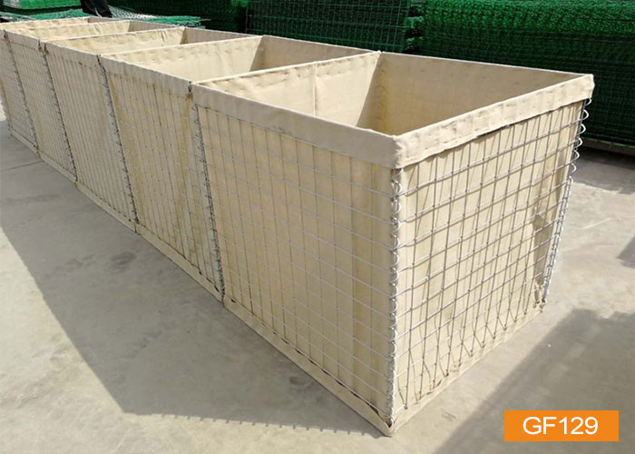 Mil 10 Gabion Basket Retaining Wall HESCO Sand Filled