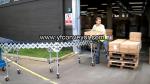 High Rise Expressway Telescopic Gravity Roller Unloading Conveyor