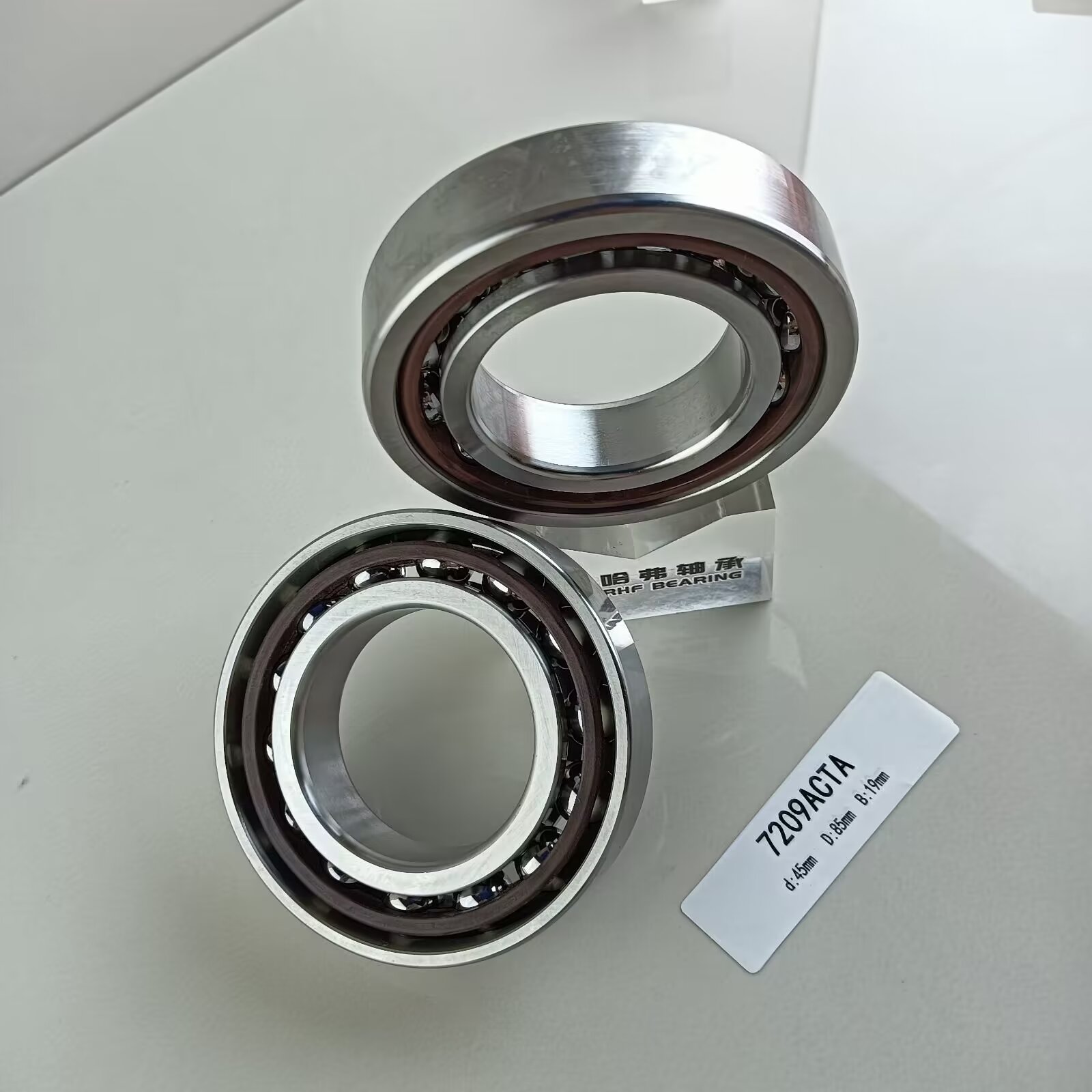 Direct 7209AC Angular Contact Ball Bearing 45*85*19mm with Steel Cage and OPEN Seals