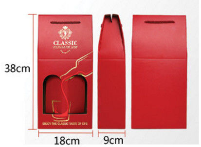 Double Pack Wine Box High-end Creative Hand Gift Wine Box Corrugated Wine Cart Custom
