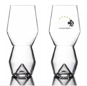 China Unique Peak Bottom Ipa Glass Handmade Crystal Craft Beer Glasses wholesale