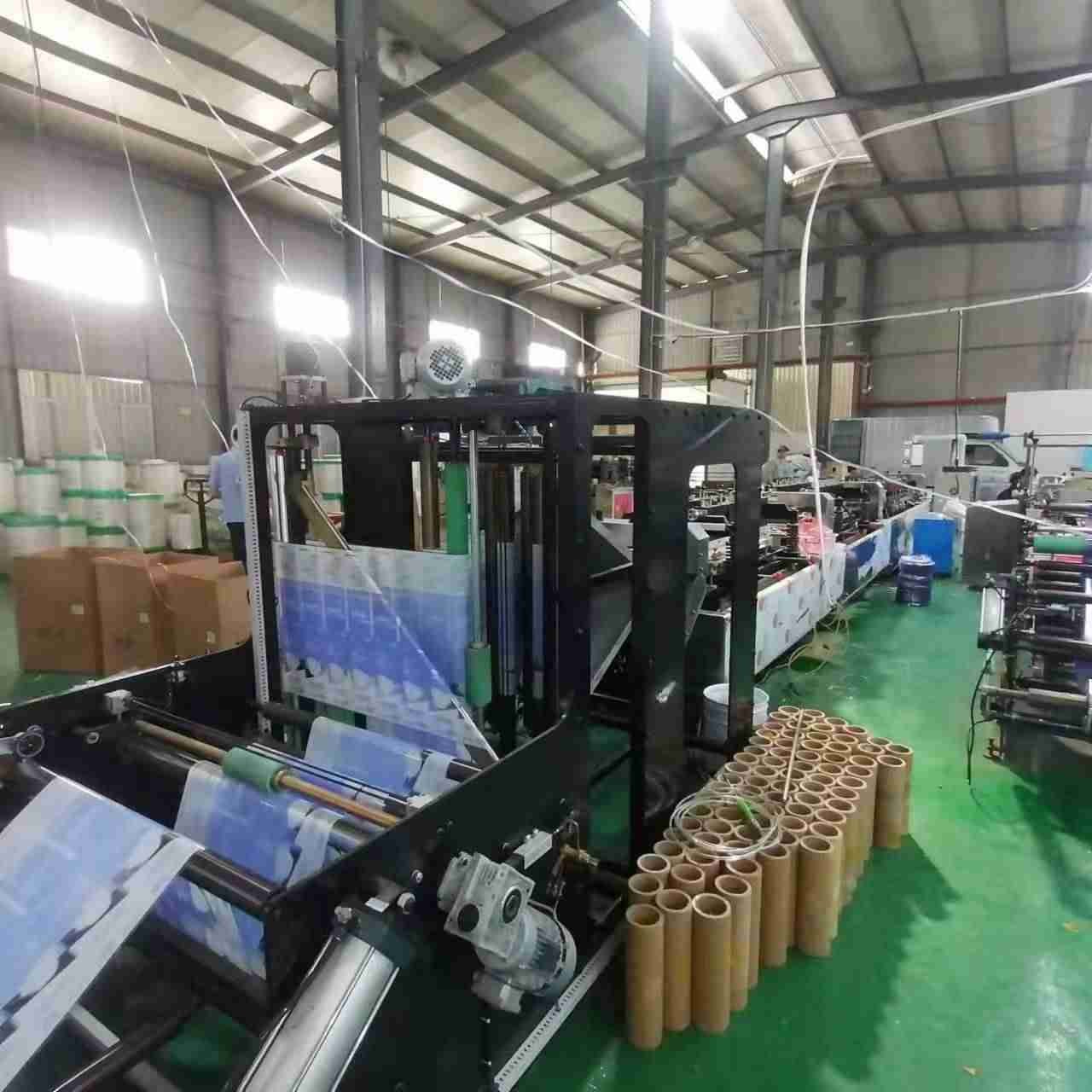 Double Line Stand Up Pouch Making Machine Zipper Bag Machine 40KW