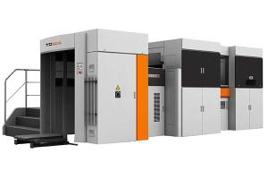 China PLC Paper Cardboard Foil Stamping Die Cutting Machine 7500s/H wholesale