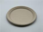Food Grade Biodegradable Sugarcane Bagasse Plates Round Eco-friendly Food