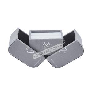 China Durable Gift Ring Jewelry Box With Double Door Open Fabric Covered wholesale