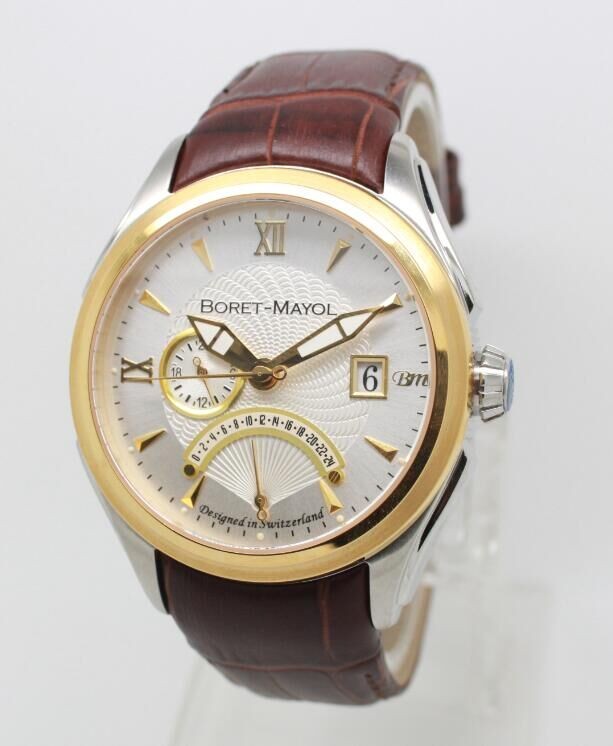 Multifunctional Automatic Leather Watch , Classic Vintage Watches