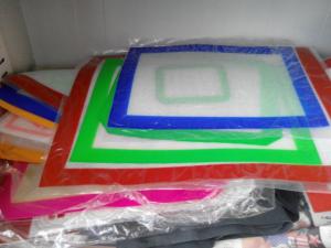China rectangle fiberglass silicone baking mat wholesale