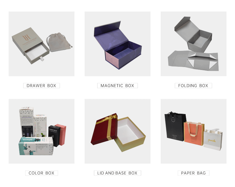 Jewelry Paper Drawer Packaging Box Black Slide Out Box Packaging Boxes Custom Logo