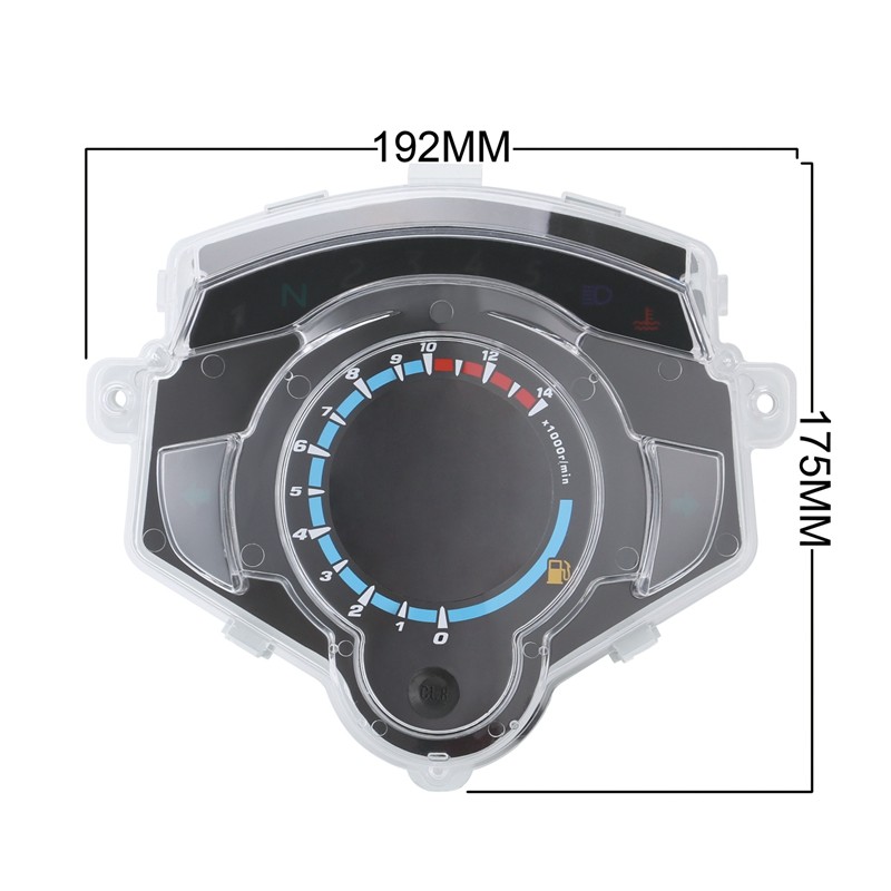 14000RPM Motorcycle Meter