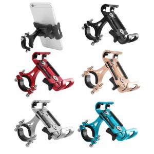 China ABS Metal Clips Quad Lock Motorcycle Handlebar Mount With Charger 5V 2.1A on sale