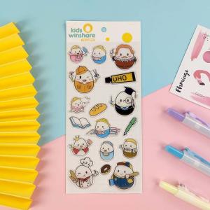 China Logo Dome Glossy Vinyl Sticker Milky PVC Adhesive 3D Epoxy Sticker wholesale