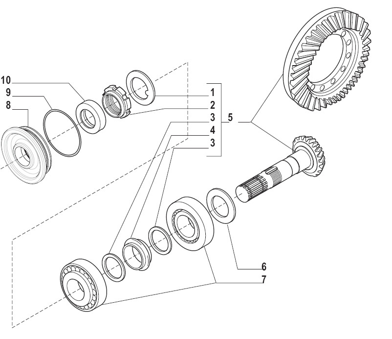 Stainless Steel Oil Seal Backhoe Loader Parts SP110995 134363