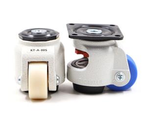 China Aluminum Alloy 120kg Retractable Leveling Machine Casters Anti Rust wholesale