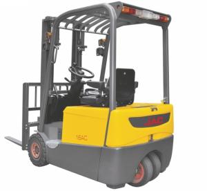China Battery Powered Electric Forklift Truck Three Wheel Type 1.6 Ton One Rear Driving Wheel 1600Kg Alternating Current wholesale