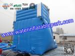 Children Amazing Inflatable Water Slide In Outdoor , Durable Blue Inflatable