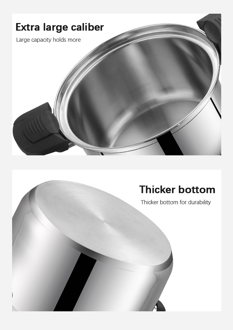 Custom Kitchen Pressure Cooker 24cm 304 Stainless Steel Pressure Cooker