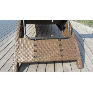Contemporary Resin Wicker Sunlounger , Folding Beach Lounge Chair