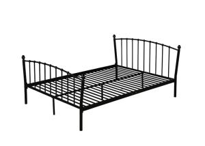 China 0.6mm Glossy Finish Iron Bed Frame Double Style wholesale