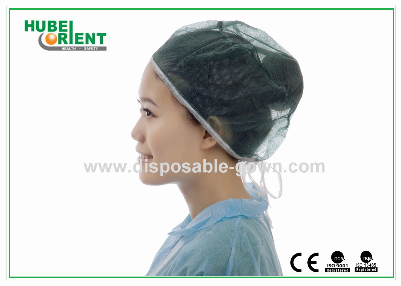 Fluid Prevention SMS Nonwoven Disposable Doctor Cap With Back Ties